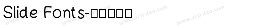 Slide Fonts字体转换